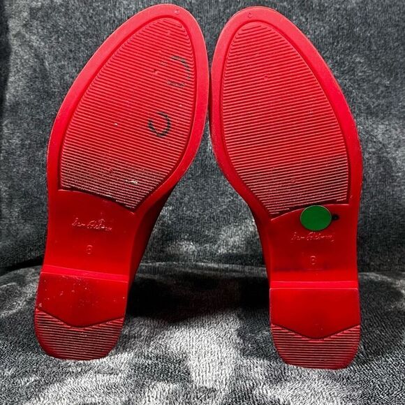 💚 Sam Edelman matte red ankle Rain Boots 8W - Picture 6 of 8